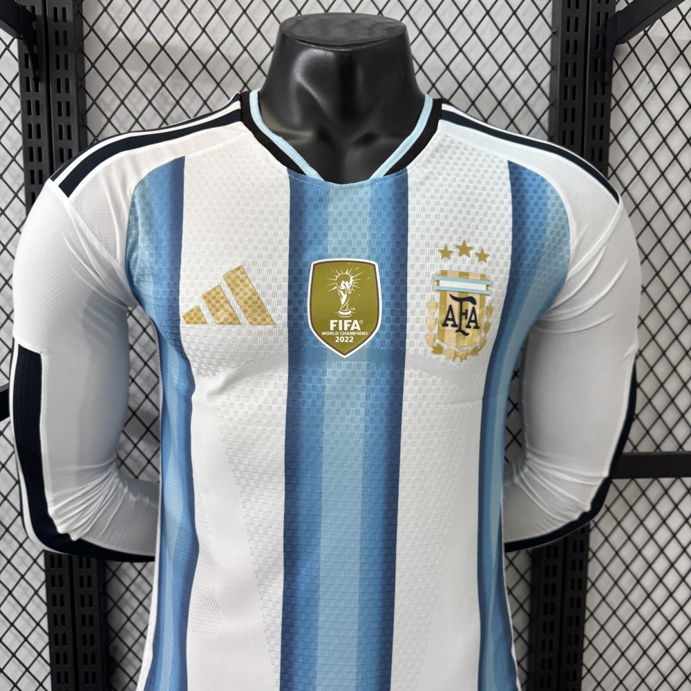 2026 Argentina home World Cup Version Long sleeves Player Edition（2026阿根廷世界杯主场长袖-球员版）