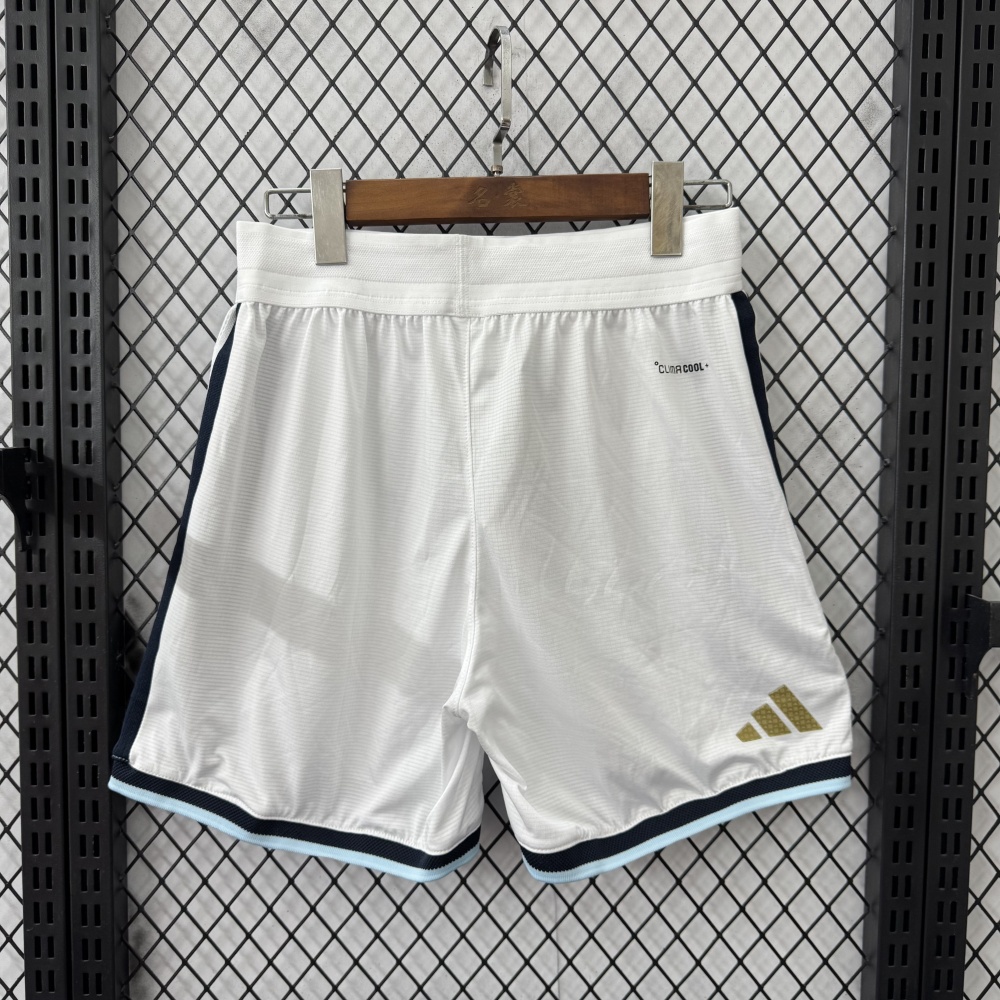 2026 World Cup  Argentina  Player version football  shorts （2026世界杯阿根廷白色裤子）