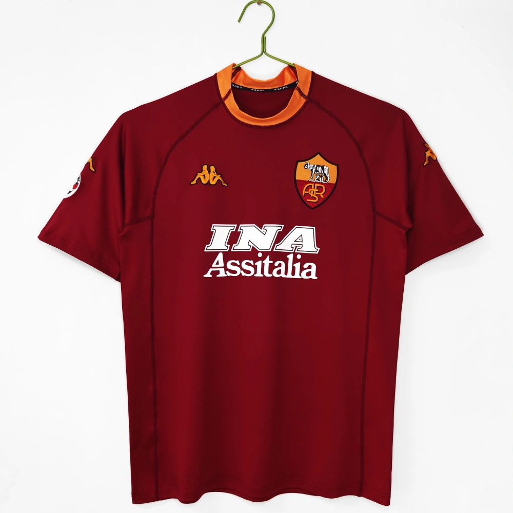 Jersey Roma Rosa 01-02 A.S. Roma home Retro jerseys