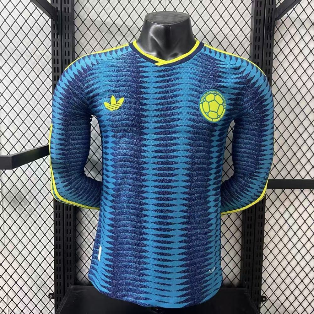 2026 World Cup Colombia away Long sleeves Player version（2026世界杯哥伦比亚客场长袖-球员版）