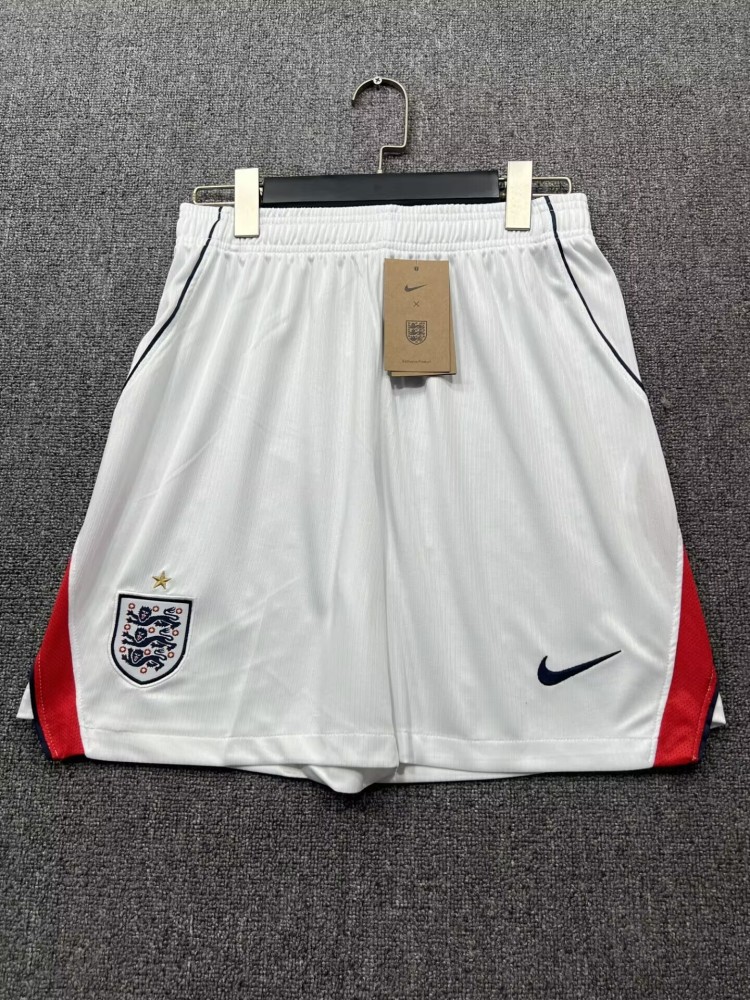 2026 England Home - White - Fan Edition Pants（2026英格兰主场-白色-球迷版裤子）