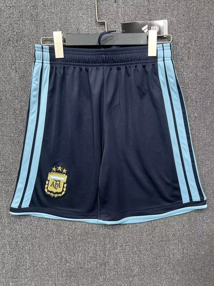 2026 Argentina home - navy blue - fan version pants（2026阿根廷主场-藏青色-球迷版裤子）
