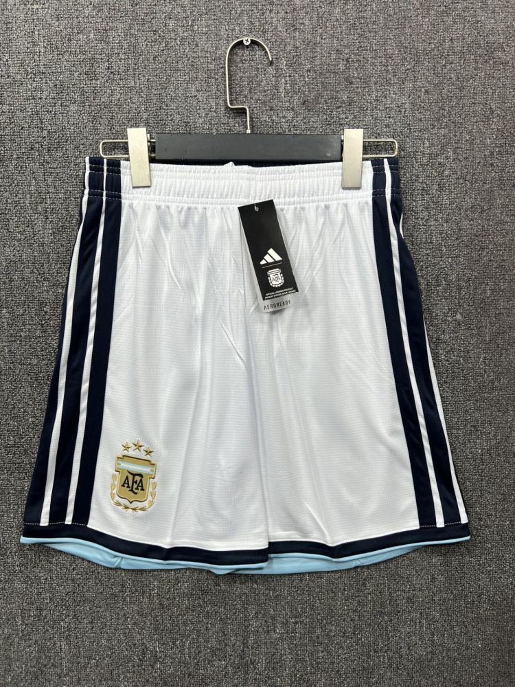2026 Argentina Home - White - Fan Edition Pants（2026阿根廷主场-白色-球迷版裤子）
