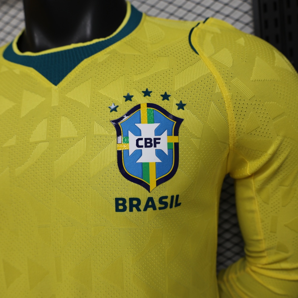 2026 World Cup Brazil home Long sleeves Player version（2026世界杯巴西主场长袖-球员版）