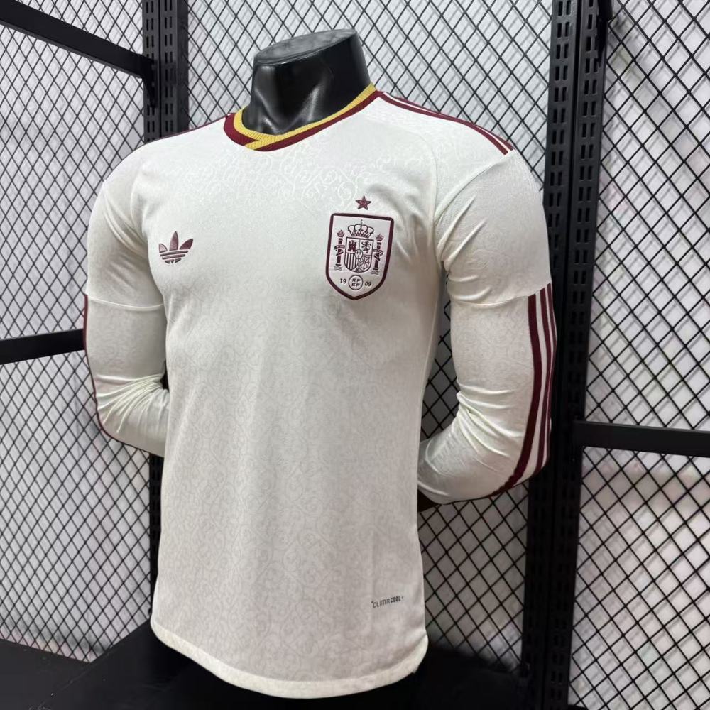 2026 World Cup Spain away Long sleeves Player version（2026世界杯西班牙客场长袖-球员版）