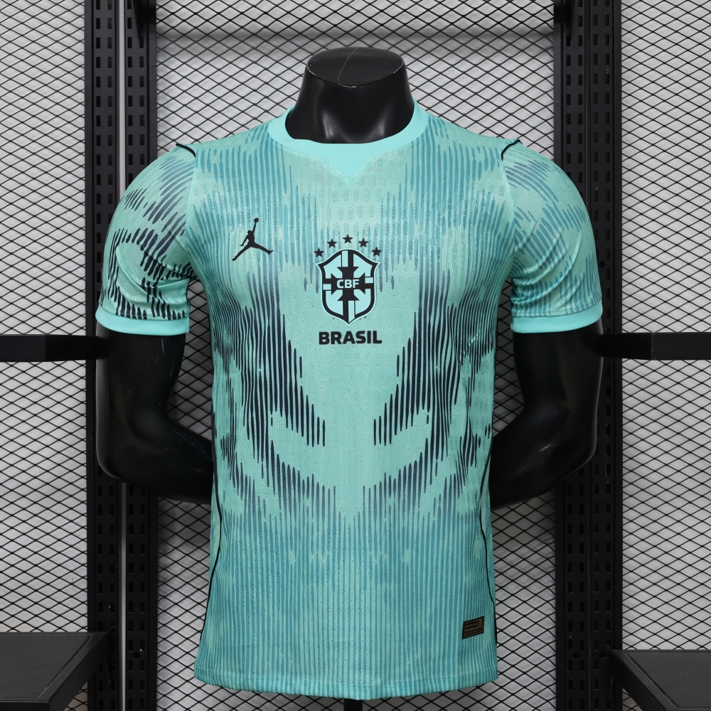 2026  World Cup Version Brazil Goalkeeper Player Edition（2026世界杯巴西门将蓝色-球员版）