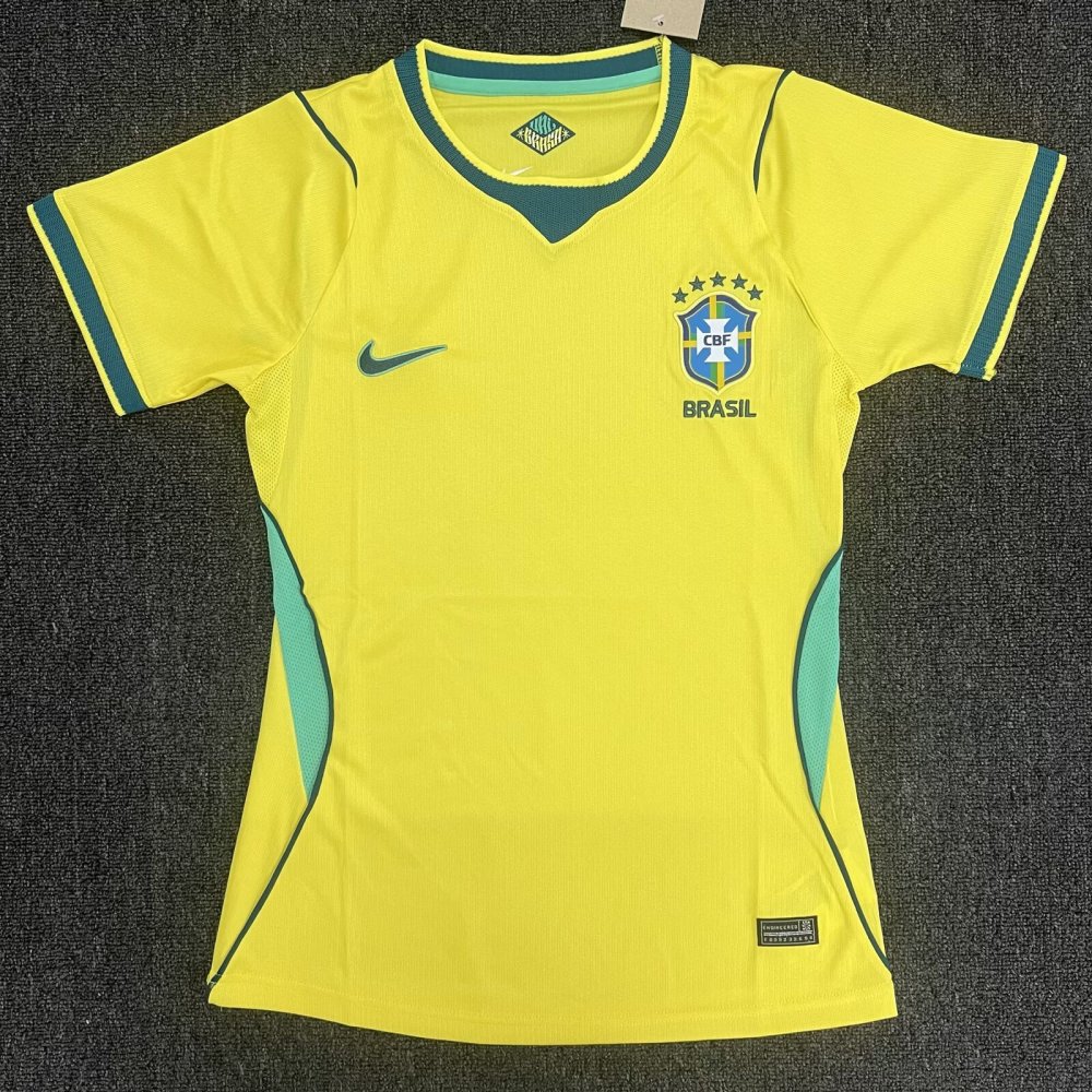 2026 Brazil Home Women's Wear - Fan Edition（2026巴西主场女装-球迷版）