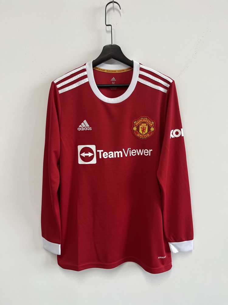 21-22 Manchester United home Long sleeve  Retro jerseys