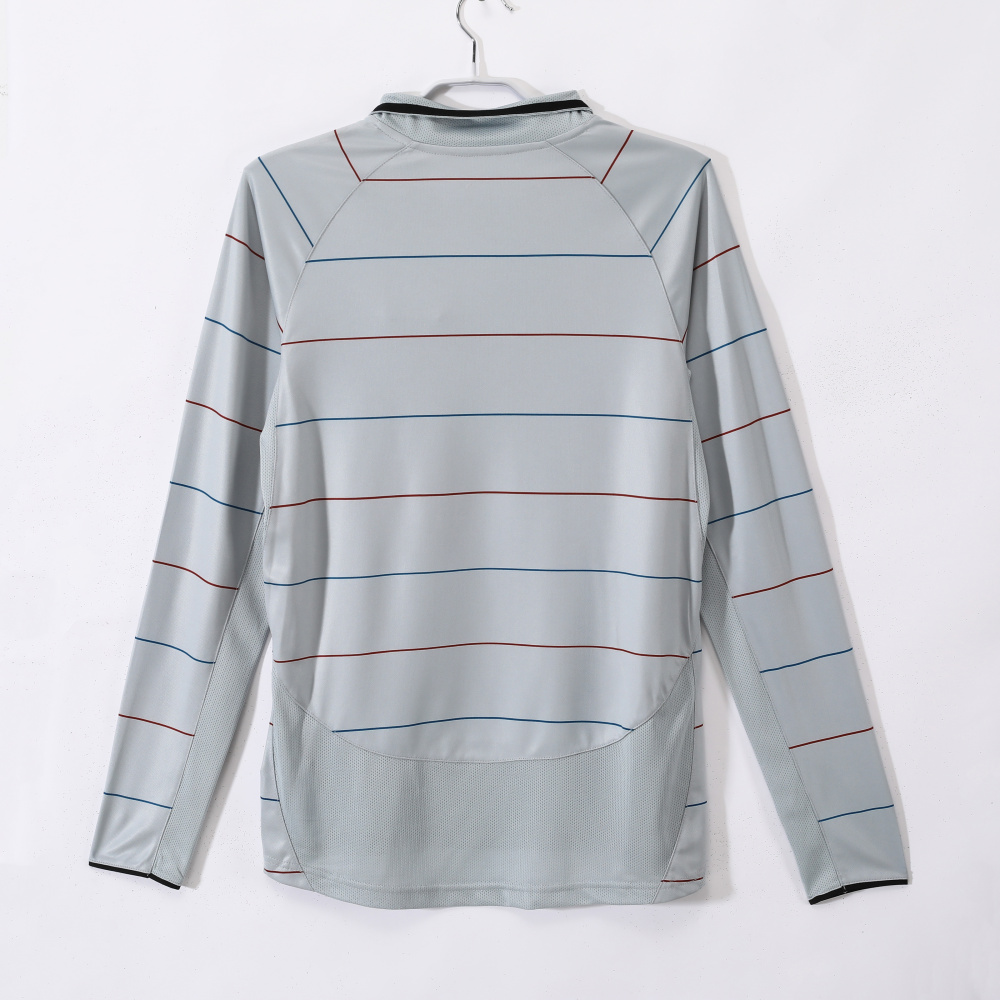 03-04 Barcelona away Long sleeve Retro jerseys