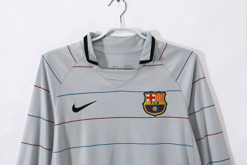 03-04 Barcelona away Long sleeve Retro jerseys