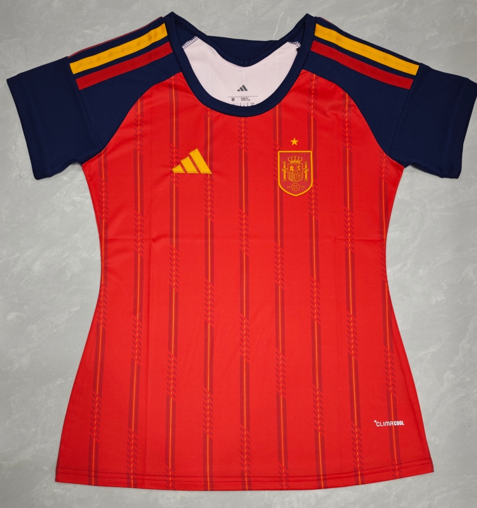 2026 Spain Home Women's Wear - Fan Edition（2026西班牙主场女装-球迷版）