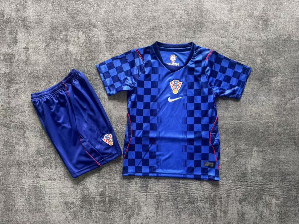 2026 Croatia away - Children's clothing（2026克罗地亚客场-童装）