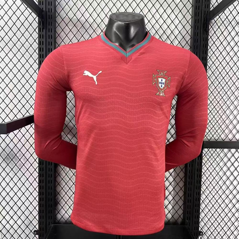 2026 World Cup Portugal home Long sleeves Player version（2026世界杯葡萄牙主长袖-球员版）