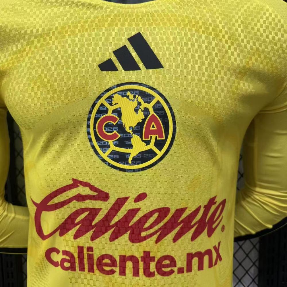 26-27 Club América home Long sleeves Player version（26-27美洲主场长袖-球员版）  America