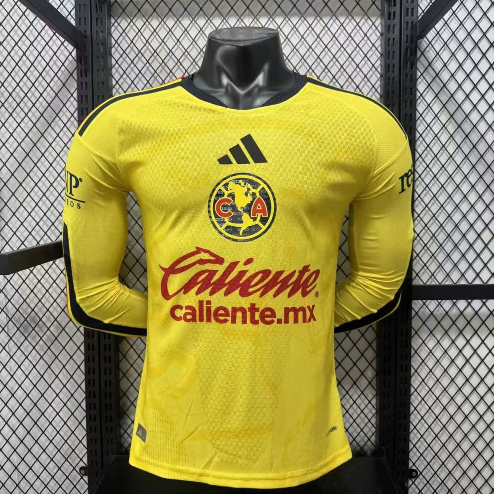 26-27 Club América home Long sleeves Player version（26-27美洲主场长袖-球员版）  America