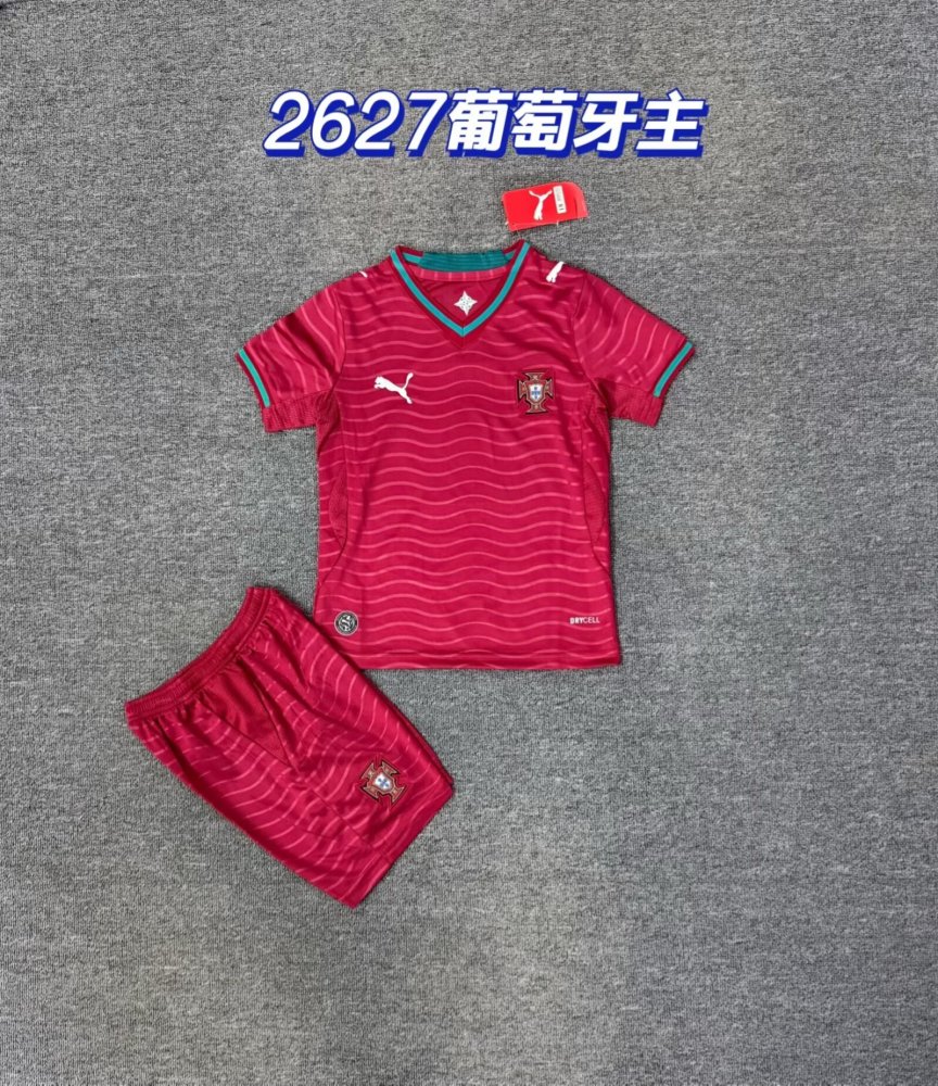 2026 Portugal Home - Children's Clothing（2026葡萄牙主场-童装）