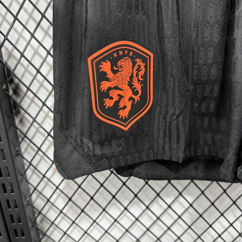 2026 World Cup  Netherlands away Player version football  shorts （2026世界杯荷兰客场黑色球员裤子）