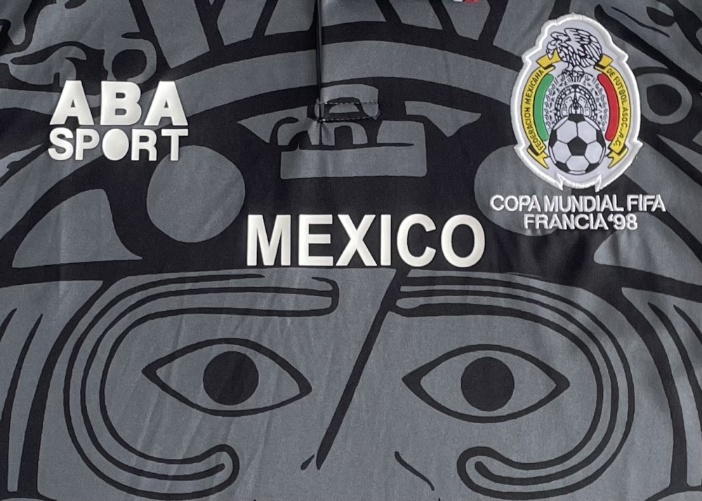 1998 Mexico away black Retro jerseys   (1998墨西哥黑色）