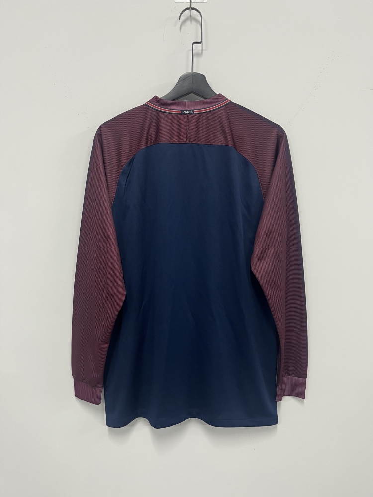 17-18 Paris Saint-Germain Long home  retro jersey PSG （17-18巴黎主长袖）