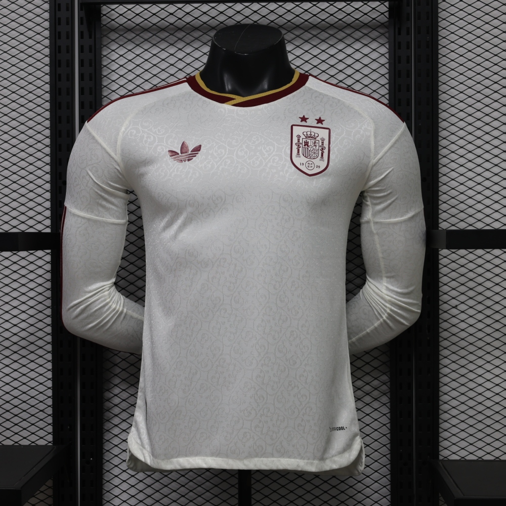 2026 Spain away Long sleeves two stars player version（2026西班牙客场长袖2星-球员版）