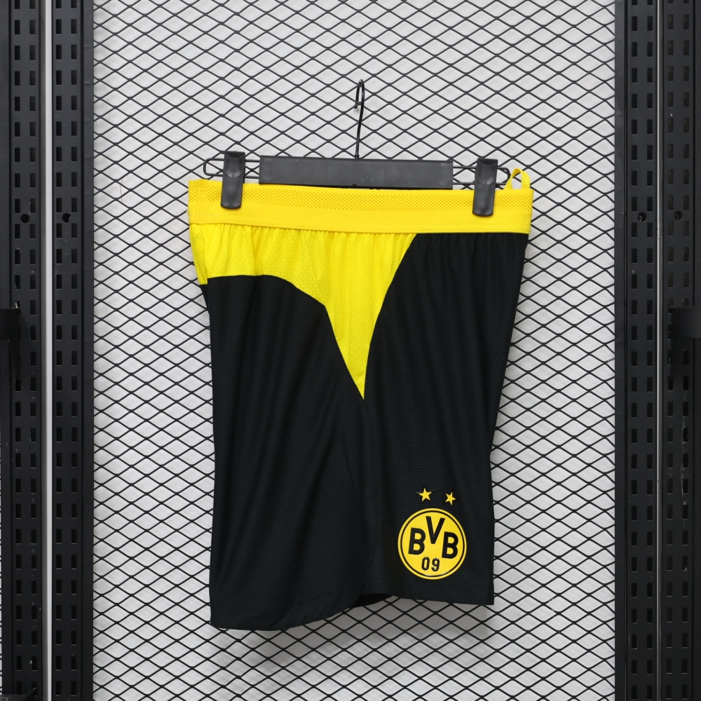 26-27 Dortmund home player version football  shorts （26-27多特主场球员版裤子）