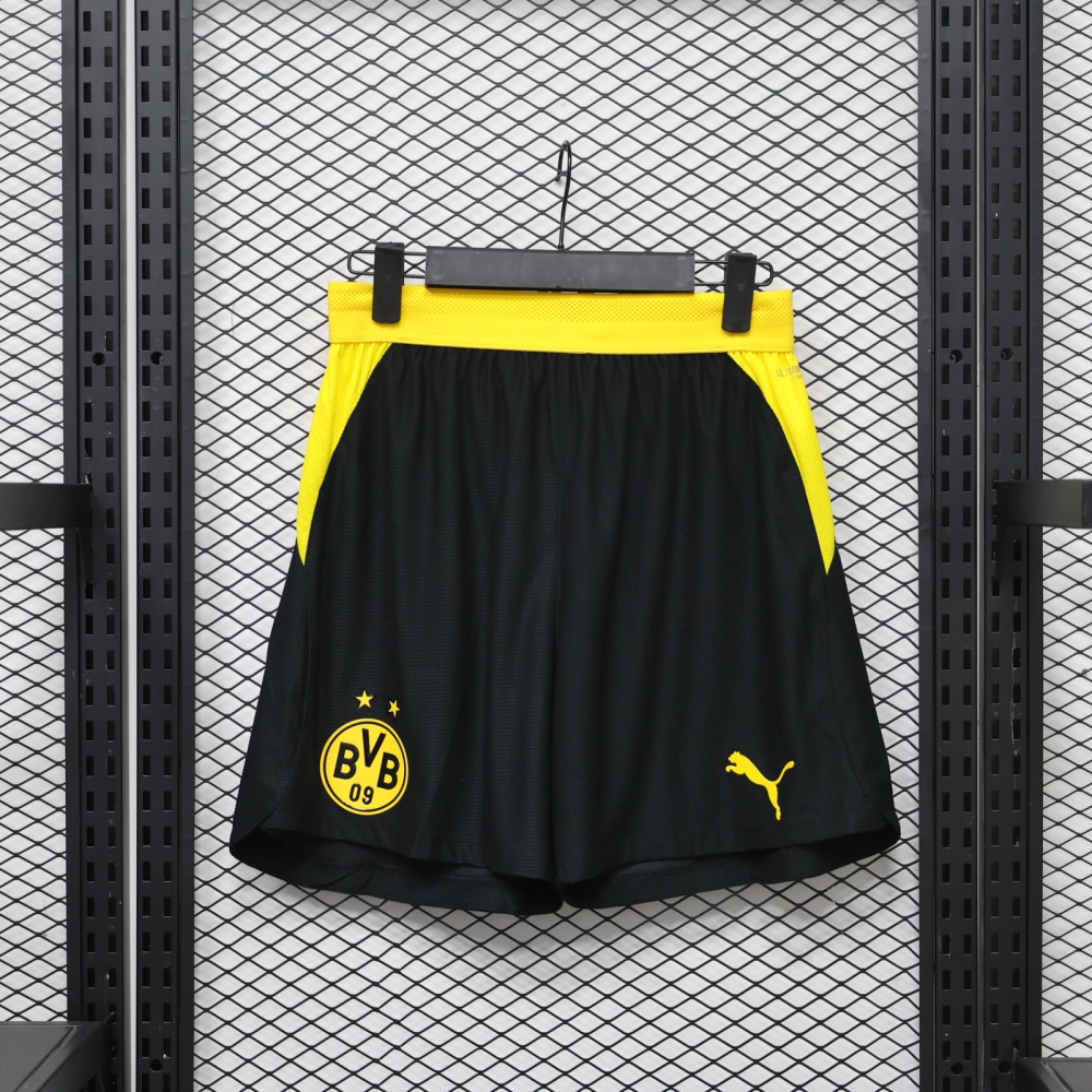 26-27 Dortmund home player version football  shorts （26-27多特主场球员版裤子）