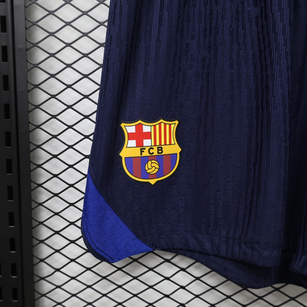 26-27 Barcelona home player version football  shorts （26-27巴塞主场球员版裤子）