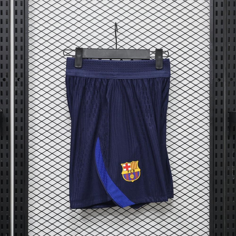 26-27 Barcelona home player version football  shorts （26-27巴塞主场球员版裤子）