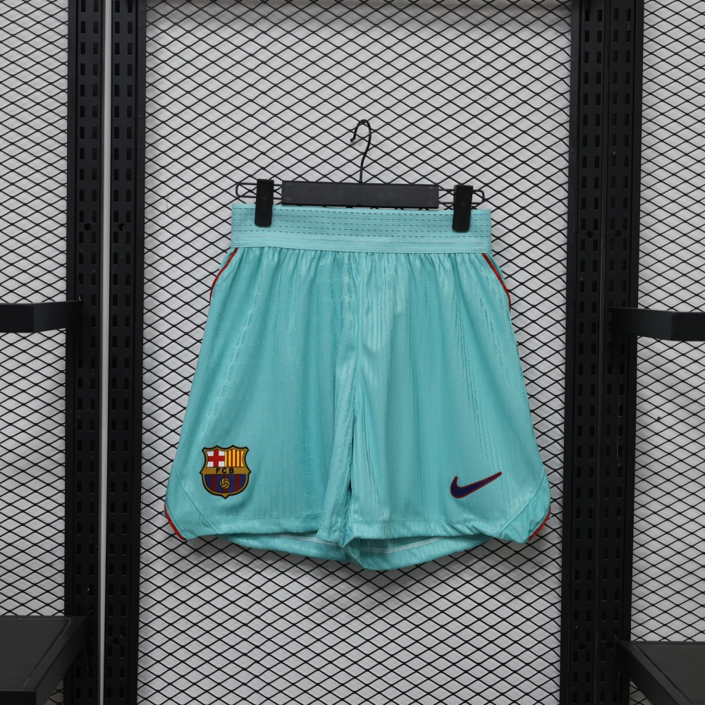 26-27 Barcelona blue player version football  shorts （26-27巴塞蓝色球员版裤子）