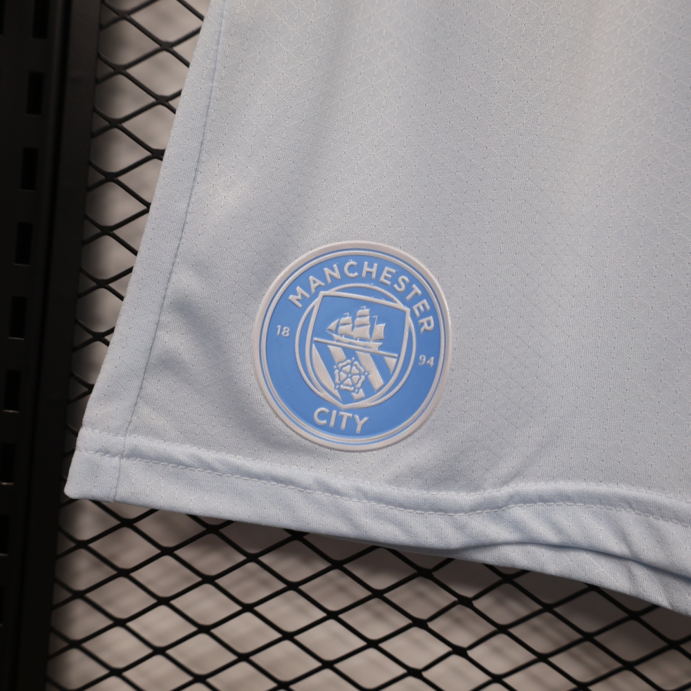 26-27 Manchester City home player version football  shorts （26-27曼城主场球员版裤子）