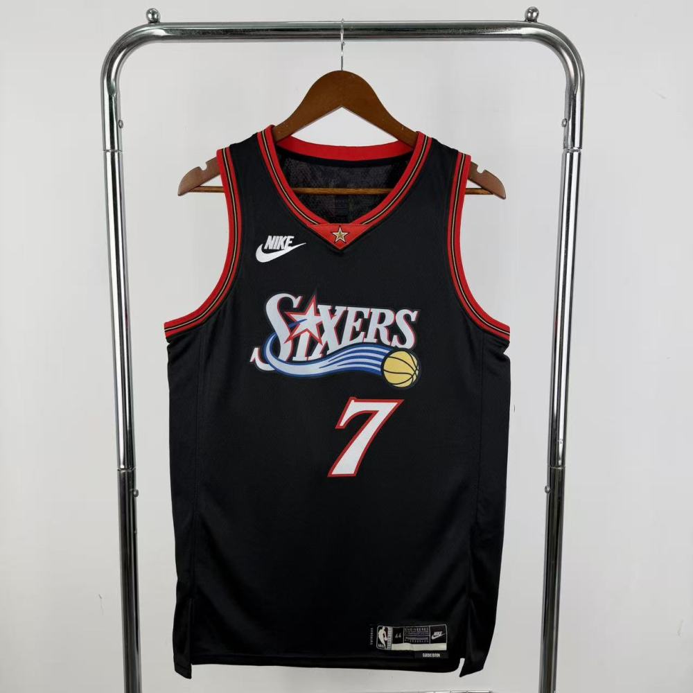 25-26 NBA Retro Black No. 7 Brown