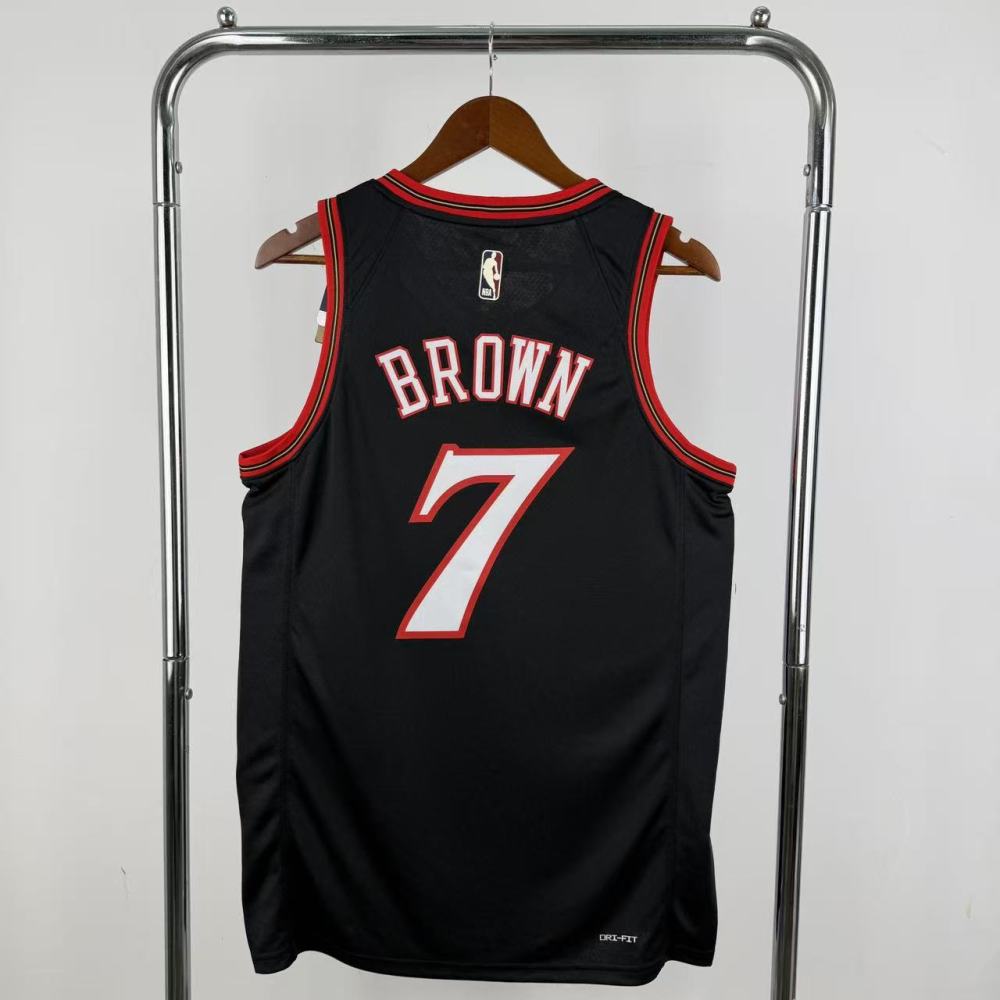 25-26 NBA Retro Black No. 7 Brown