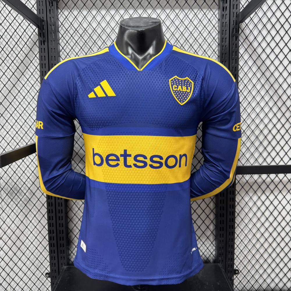 26-27  Boca Juniors home Long sleeves player jersey（26-27博卡主场长袖-球员版）