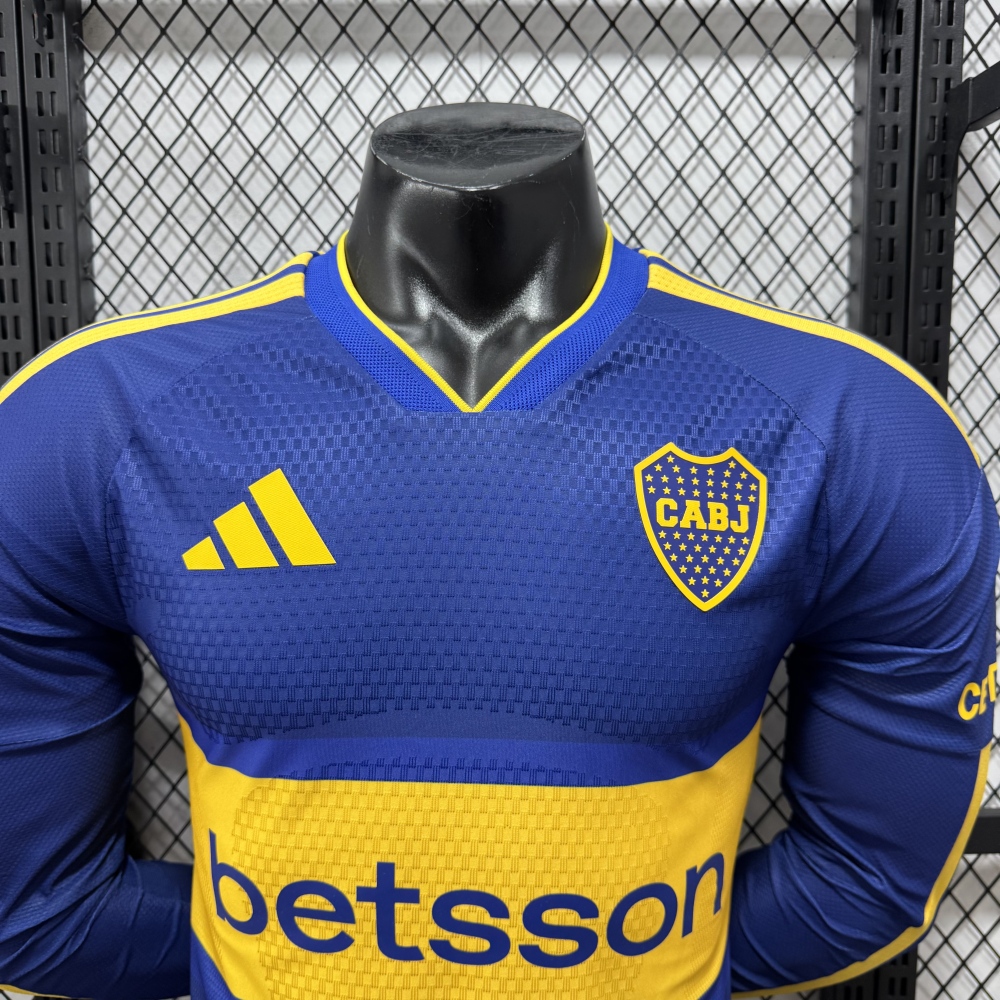 26-27  Boca Juniors home Long sleeves player jersey（26-27博卡主场长袖-球员版）
