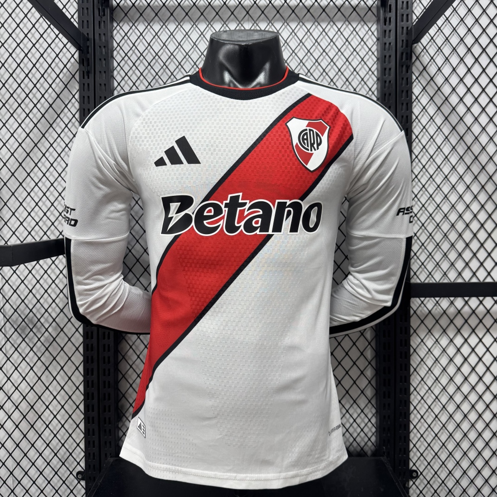 26-27River Plate home Long sleeves player jersey（26-27河床主场长袖-球员版）