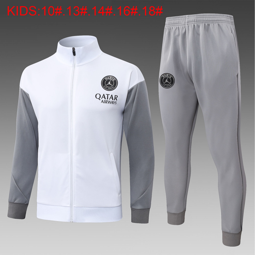 E26038 # 2627 Long La Jordan Paris White Children's Clothing