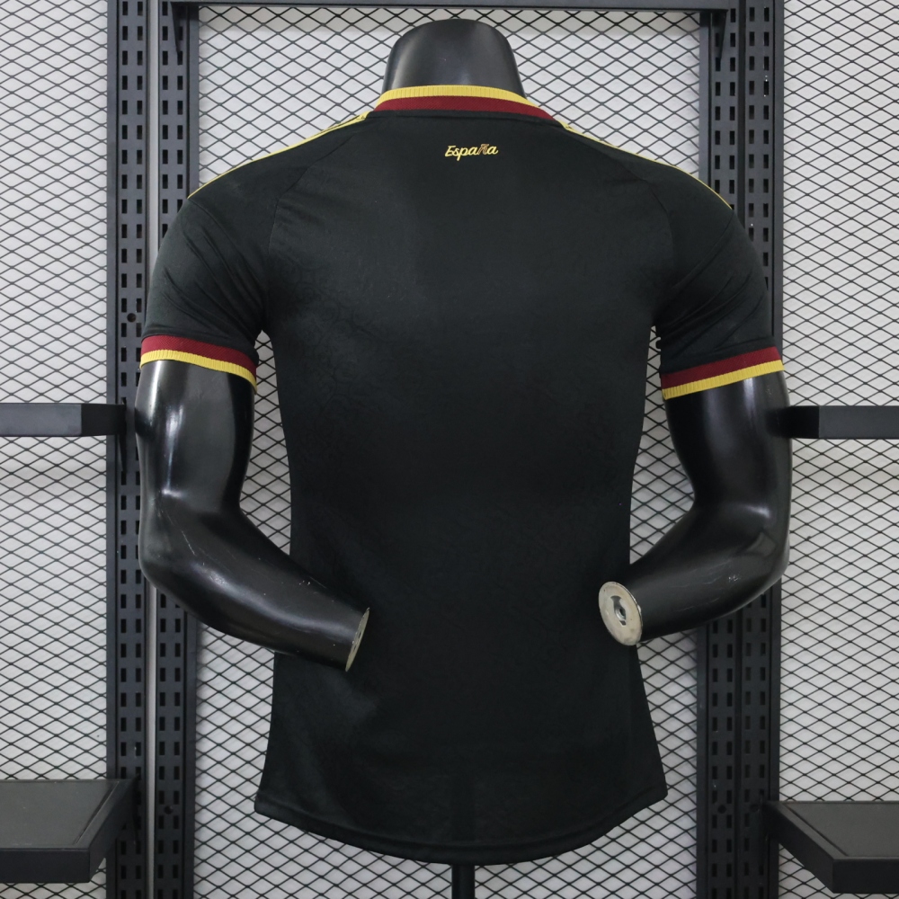 2026 Spain black two star champion edition player edition（2026西班牙黑色-两星-球员版-默认带金盾）