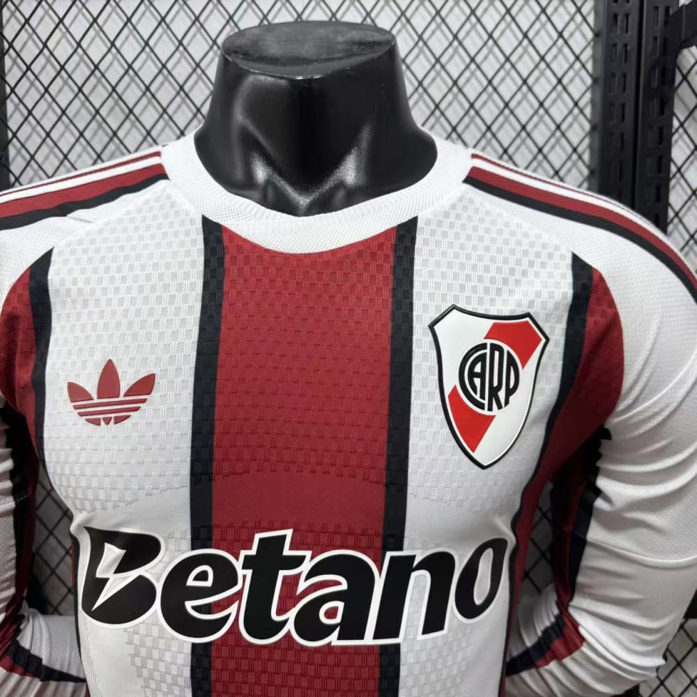 26-27 River Plate away Long sleeves player jersey（26-27河床客场长袖-球员版）
