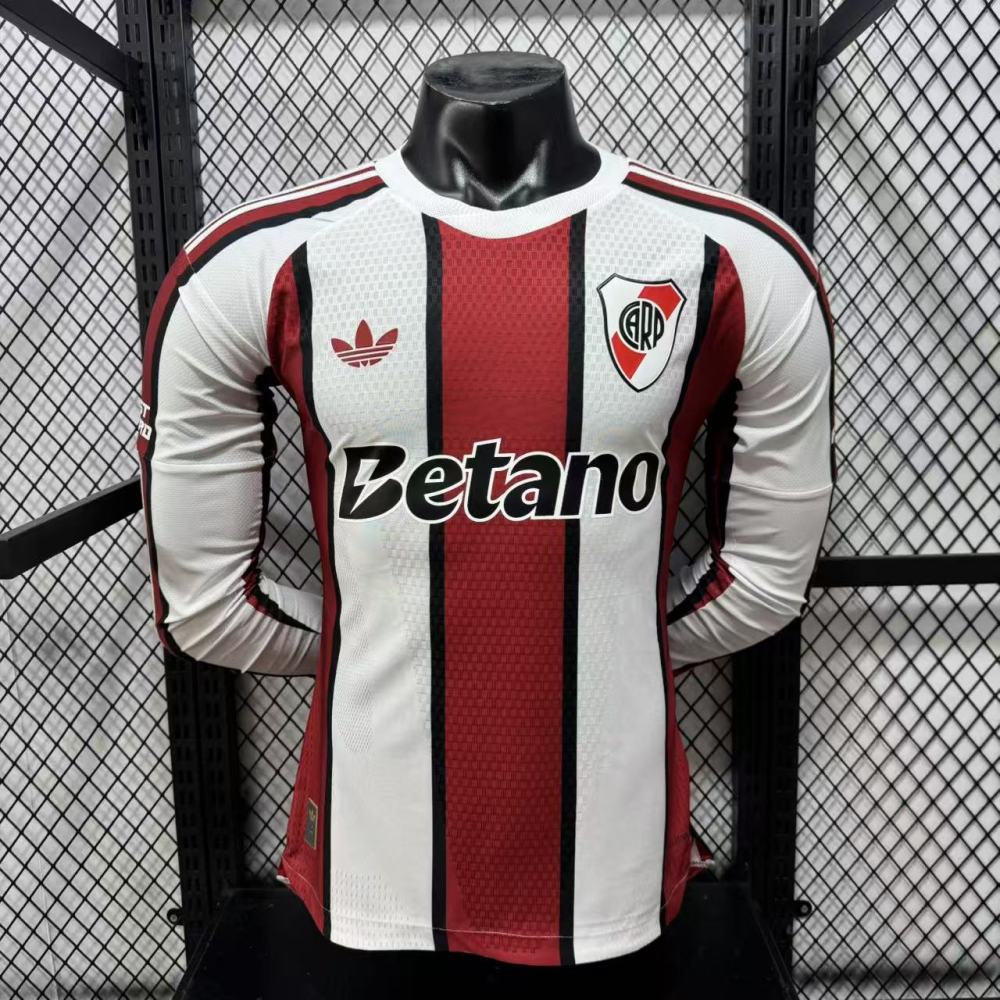 26-27 River Plate away Long sleeves player jersey（26-27河床客场长袖-球员版）