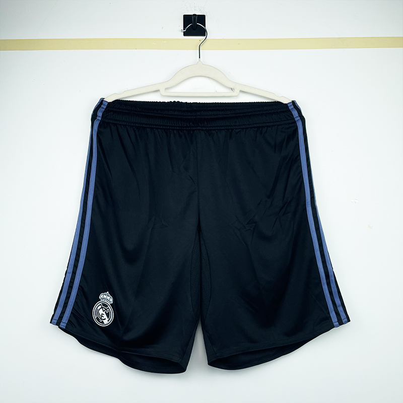 16-17 Real Madrid two away Retro Shorts（16-17皇马二客黑色裤子）