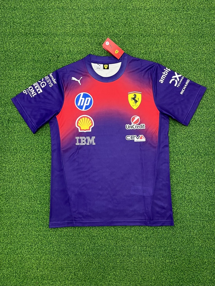 Ferrari round neck red blue F1 racing suit（法拉利圆领红蓝色-F1赛车服）