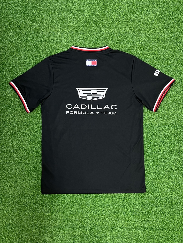 Cadillac black round neck F1 racing suit（凯迪拉克黑色圆领-F1赛车服）