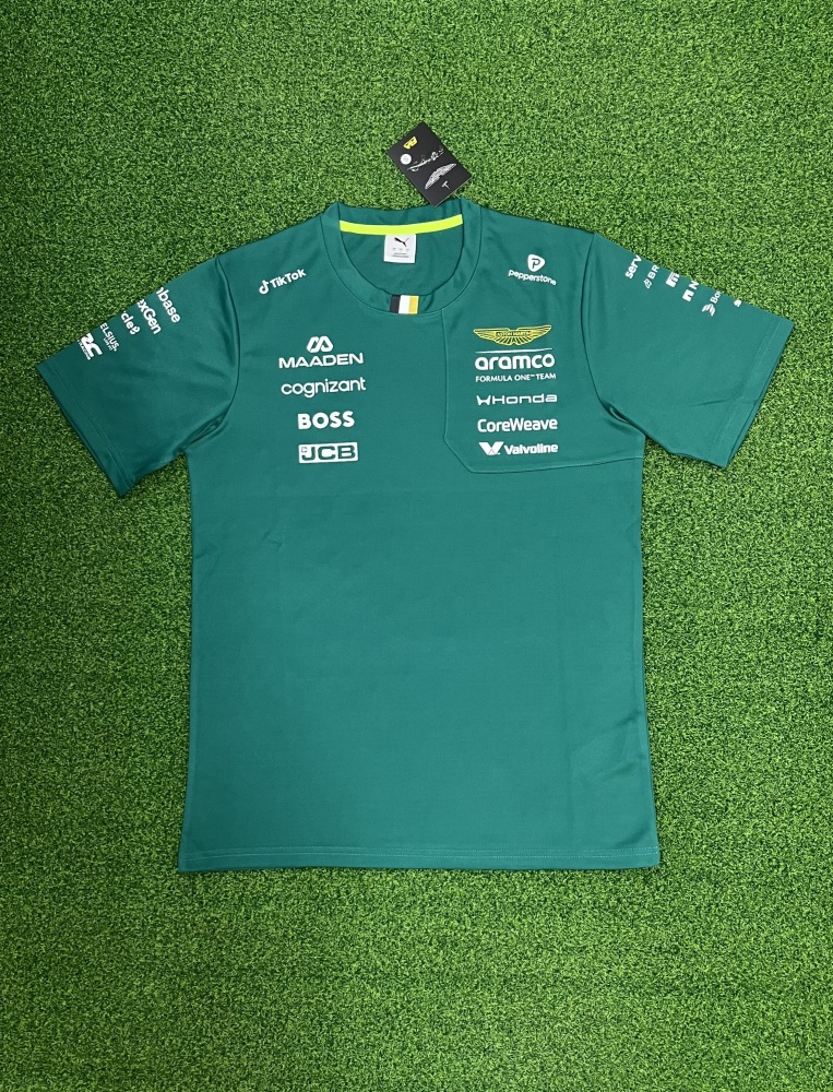 Aston Martin round neck green F1 racing suit（阿斯顿马丁圆领绿色-F1赛车服）