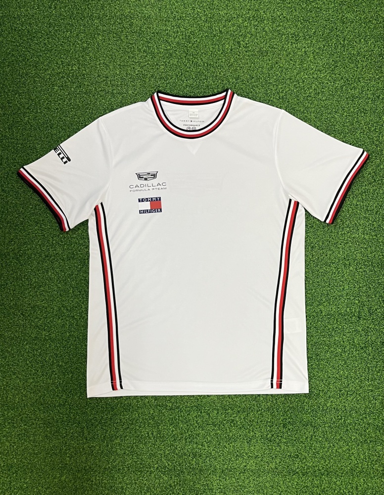 Cadillac round neck white F1 racing suit（凯迪拉克圆领白色-F1赛车服）