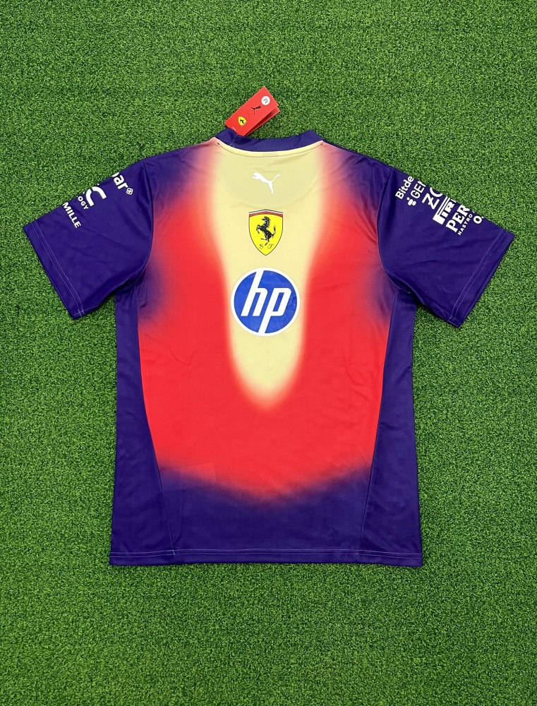 Ferrari round neck red blue F1 racing suit（法拉利圆领红蓝色-F1赛车服）