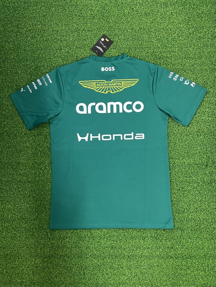 Aston Martin round neck green F1 racing suit（阿斯顿马丁圆领绿色-F1赛车服）