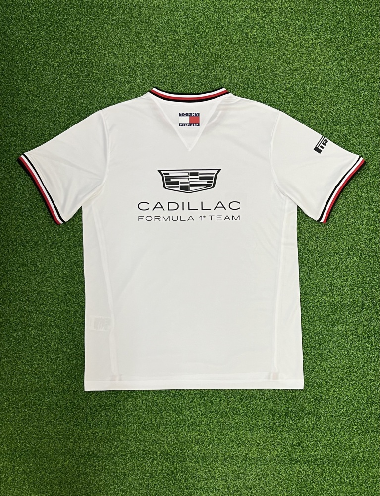 Cadillac round neck white F1 racing suit（凯迪拉克圆领白色-F1赛车服）