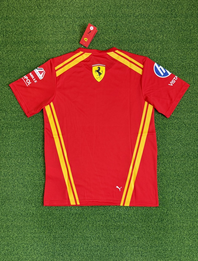 Super Ferrari T-shirt round neck F1 racing suit（超级法拉利T恤圆领-F1赛车服﻿）