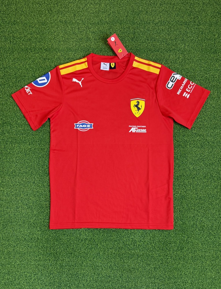 Super Ferrari T-shirt round neck F1 racing suit（超级法拉利T恤圆领-F1赛车服﻿）