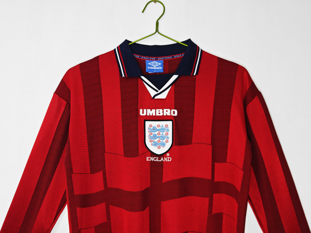 1998 England away Long sleeve Retro jerseys (1998英格兰客场主长袖）